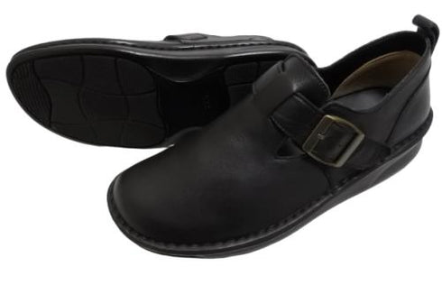 【インコルジェ8005 ブラック】ベルト付カジュアルシューズ